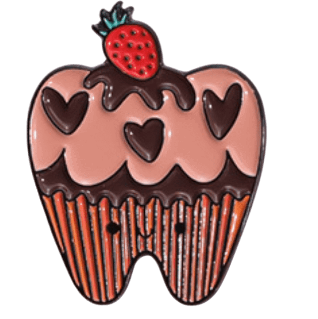 Cupcake Tooth Pin